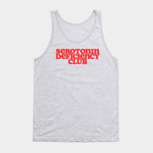 Serotonin Deficiency Club Shirt, Mental Health Shirt, Y2k Depression Shirt, Serotonin Shirt, Funny mental health Tank Top